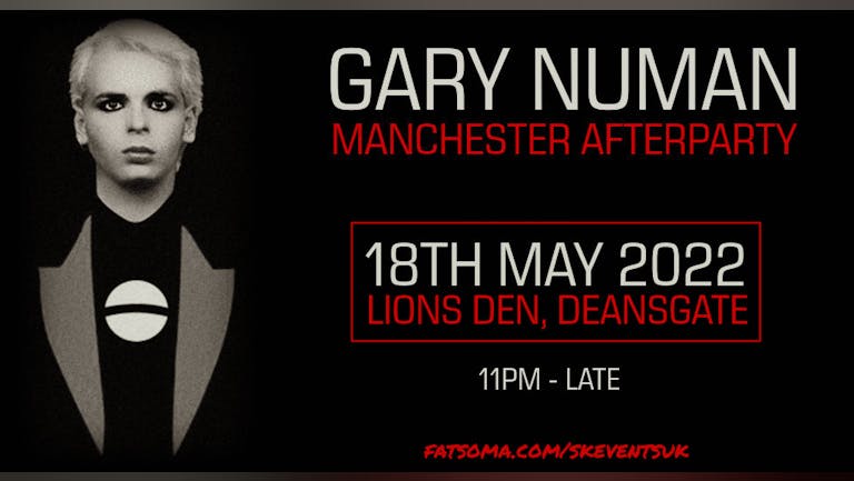 Gary Numan Manchester Afterparty