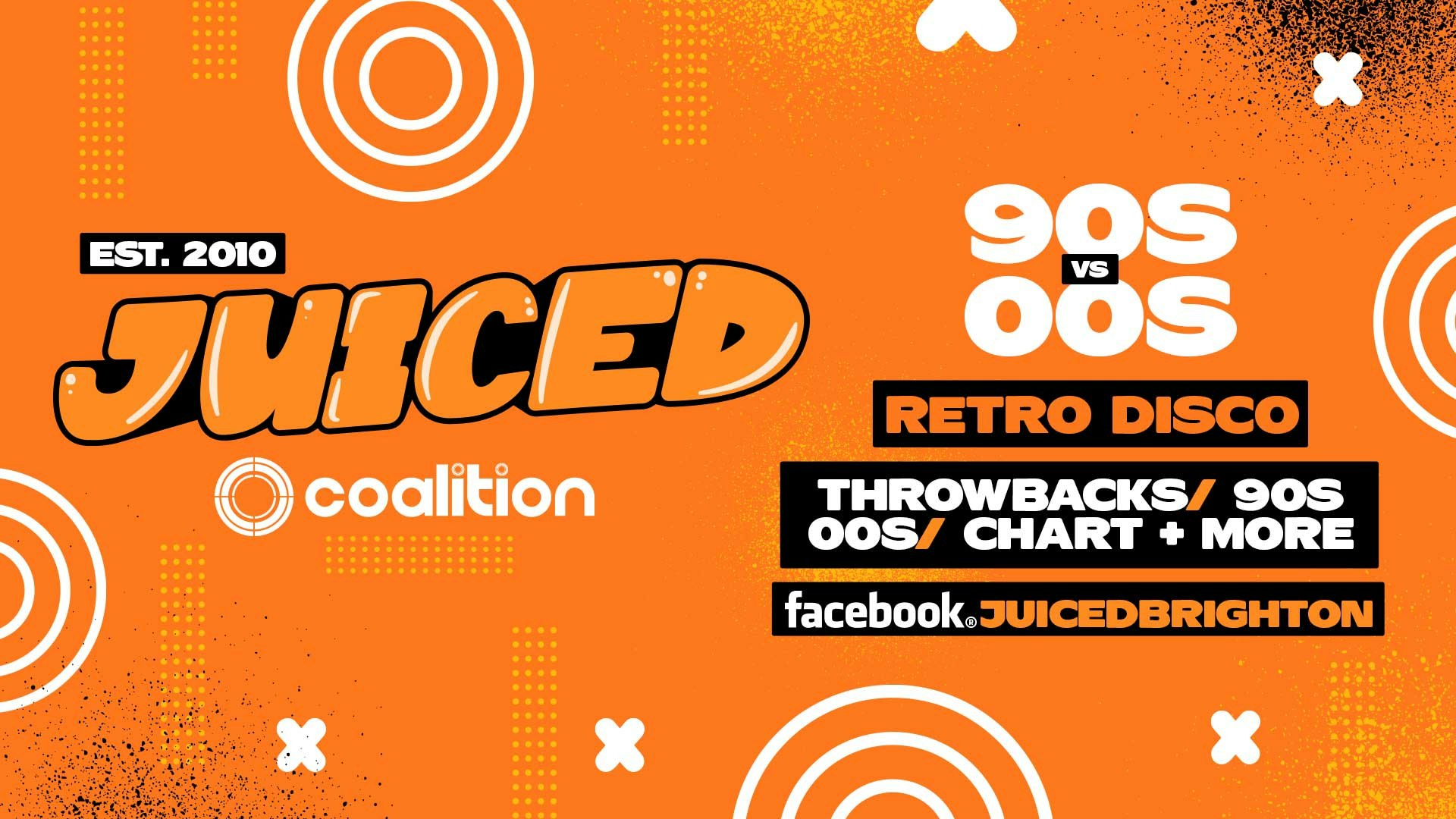 JUICED Fridays 90s vs 00s Retro Disco – 05.11.2021