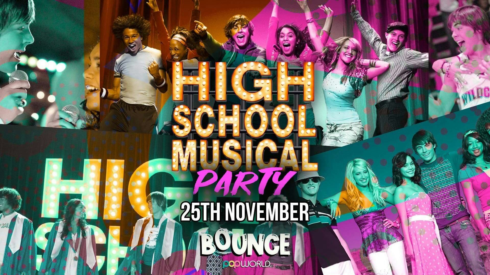 Bounce Thursdays | High School Musical Party | Popworld [£1 Entry]