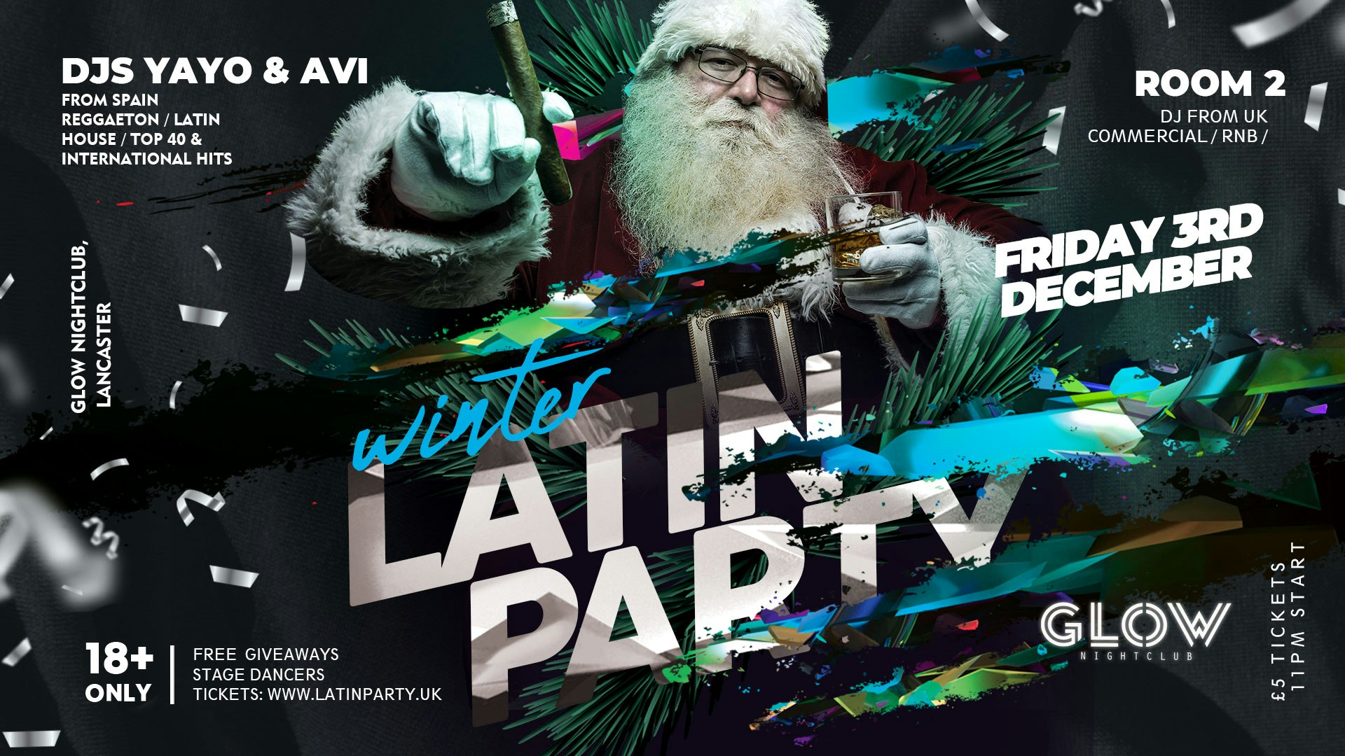 Latin Party  Lancaster: Friday 3rd December | Winter Wonderland