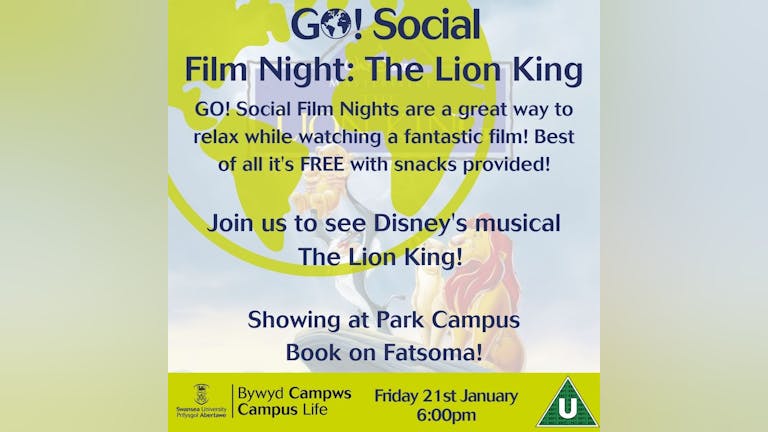 GO! Social: Film Night - The Lion King