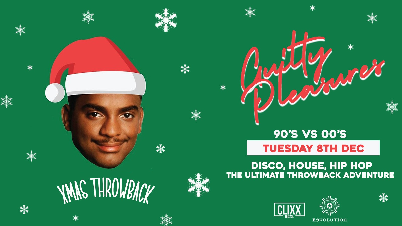 Guilty Pleasures – XMAS THROWBACK – The Ultimate Throwback Party!  – Free Cheesy Chips!