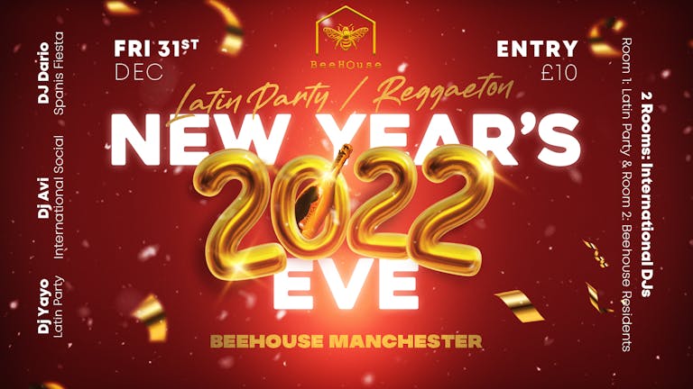 Latin Party  Reggaeton New Year/Fin de Año  | Club BeeHouse Manchester