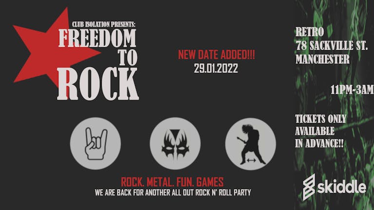 Club Isolation presents: Freedom to Rock