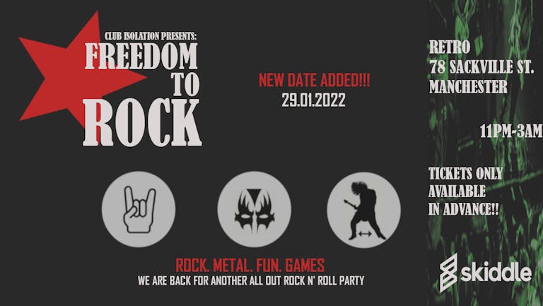 Club Isolation presents: Freedom to Rock