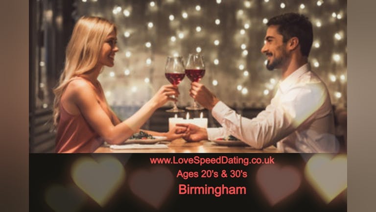 Speed Dating Singles Night 20's & 30's Birmingham