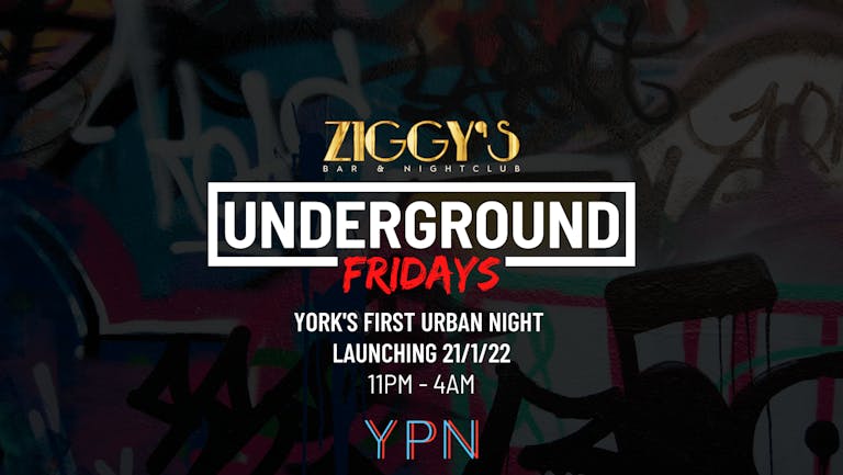 Underground Fridays at Ziggy's - LAUNCH PARTY - 21st January
