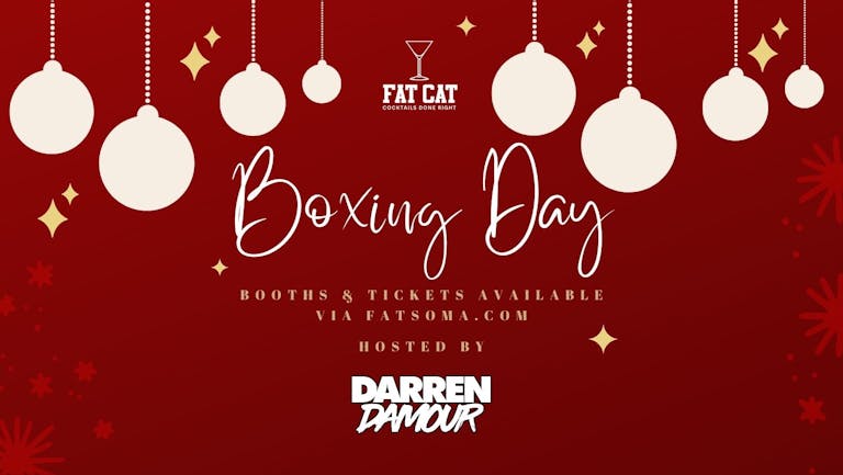 ★ BOXING DAY SALE 2021 ★ ALL DRINKS 241 ★ HOSTED BY DARREN DAMOUR ★ FREE BOTTLE OF BELAIRE WITH ALL BOOTH BOOKINGS!
