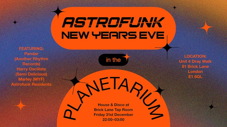 Astrofunk New Years Eve in the Planetarium