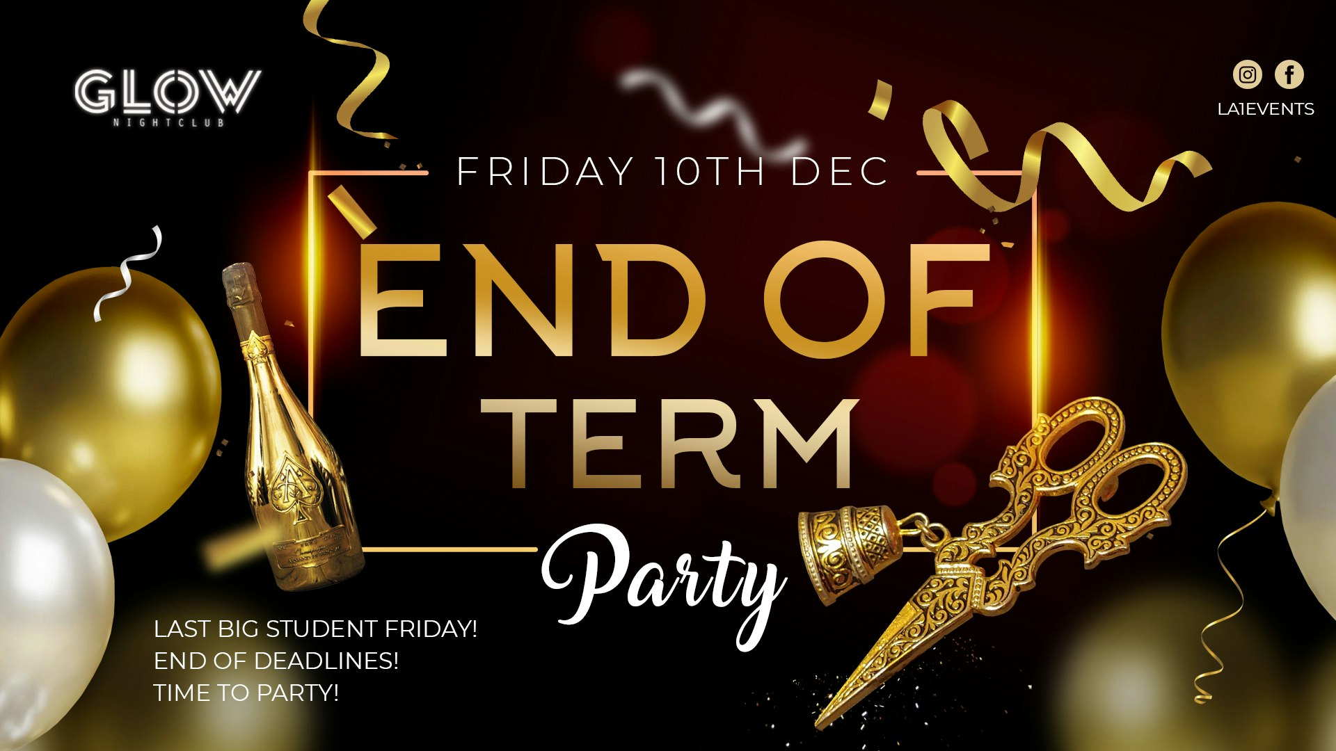 End of Term Party | Friday 10th December
