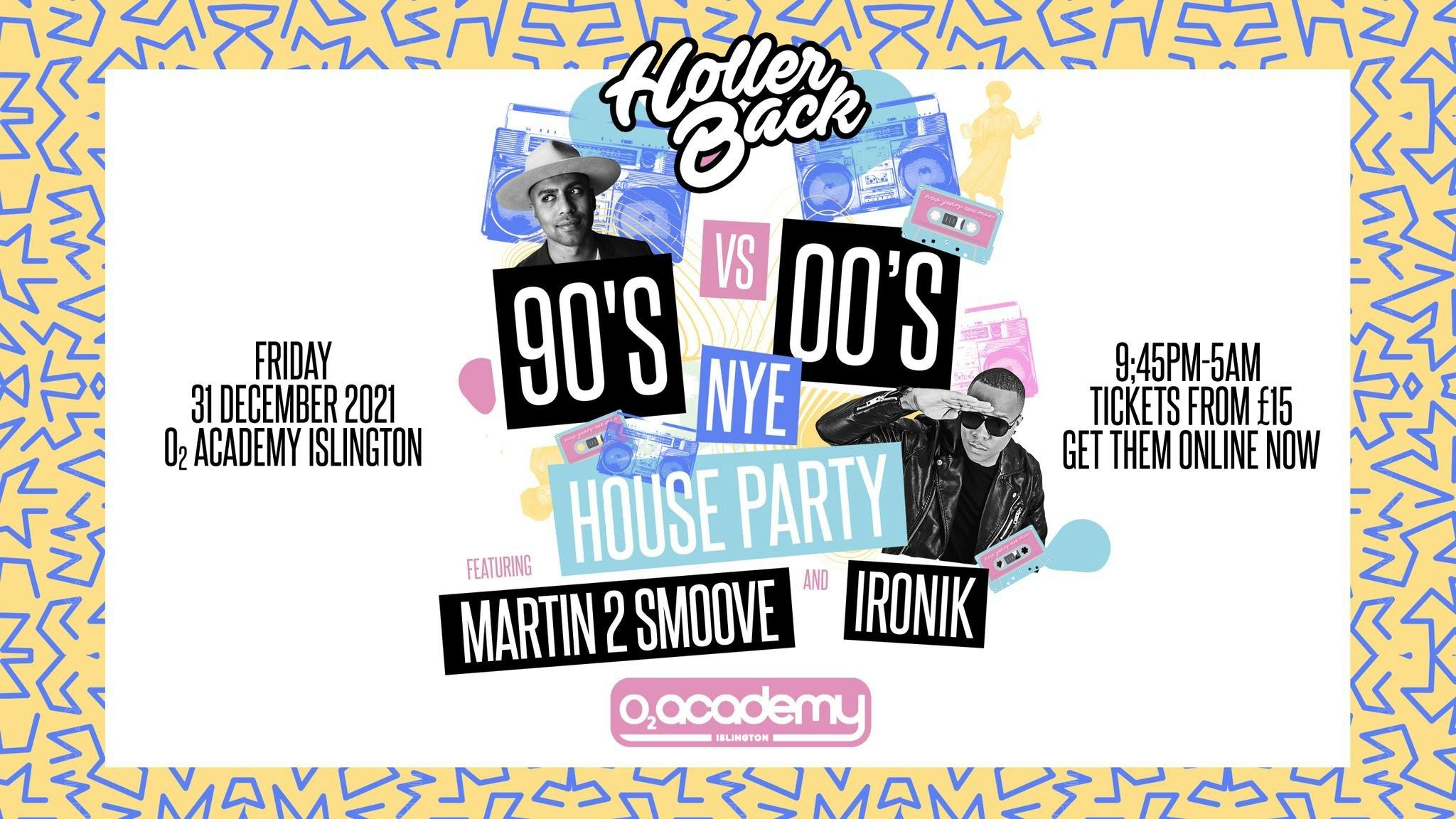 The 90’s & 00’s New Years Eve House party – Ft DJ IRONIK & Special Guests!