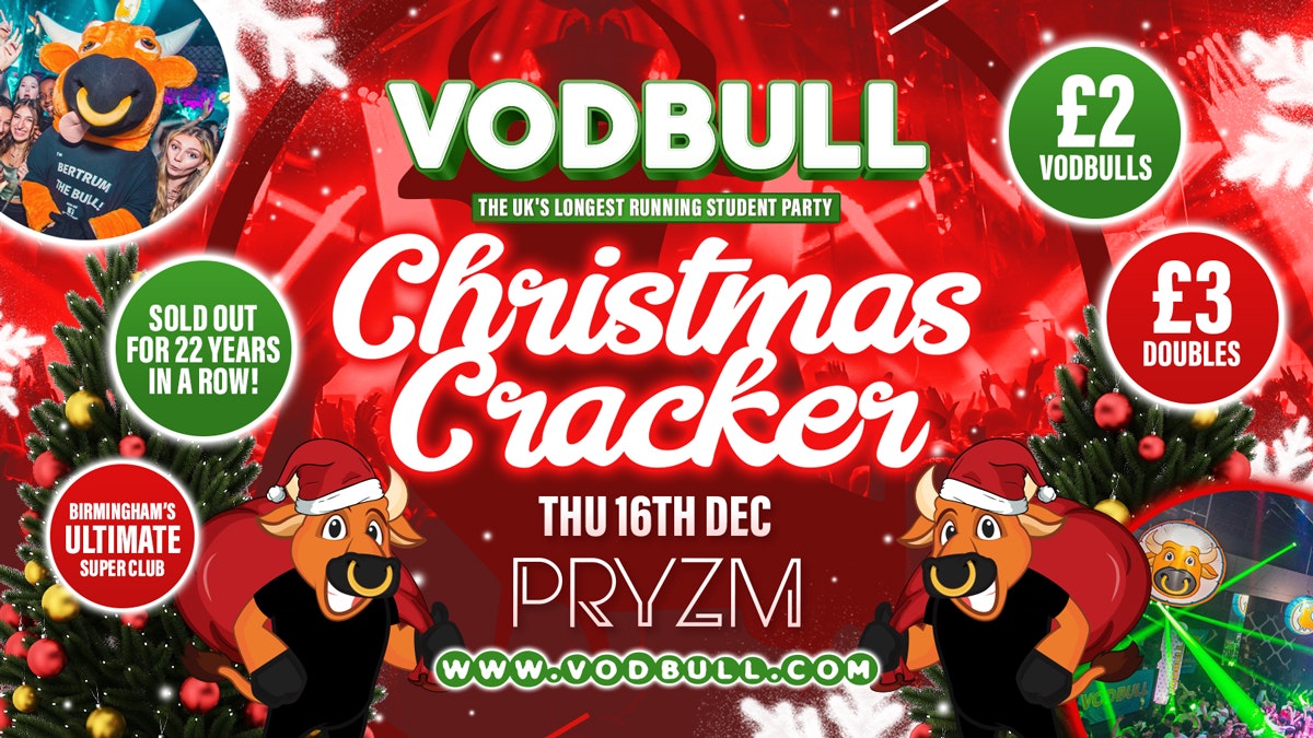 TONIGHT!! 🎅VODBULL CHRISTMAS CRACKER!!🎅 16/12 🔥