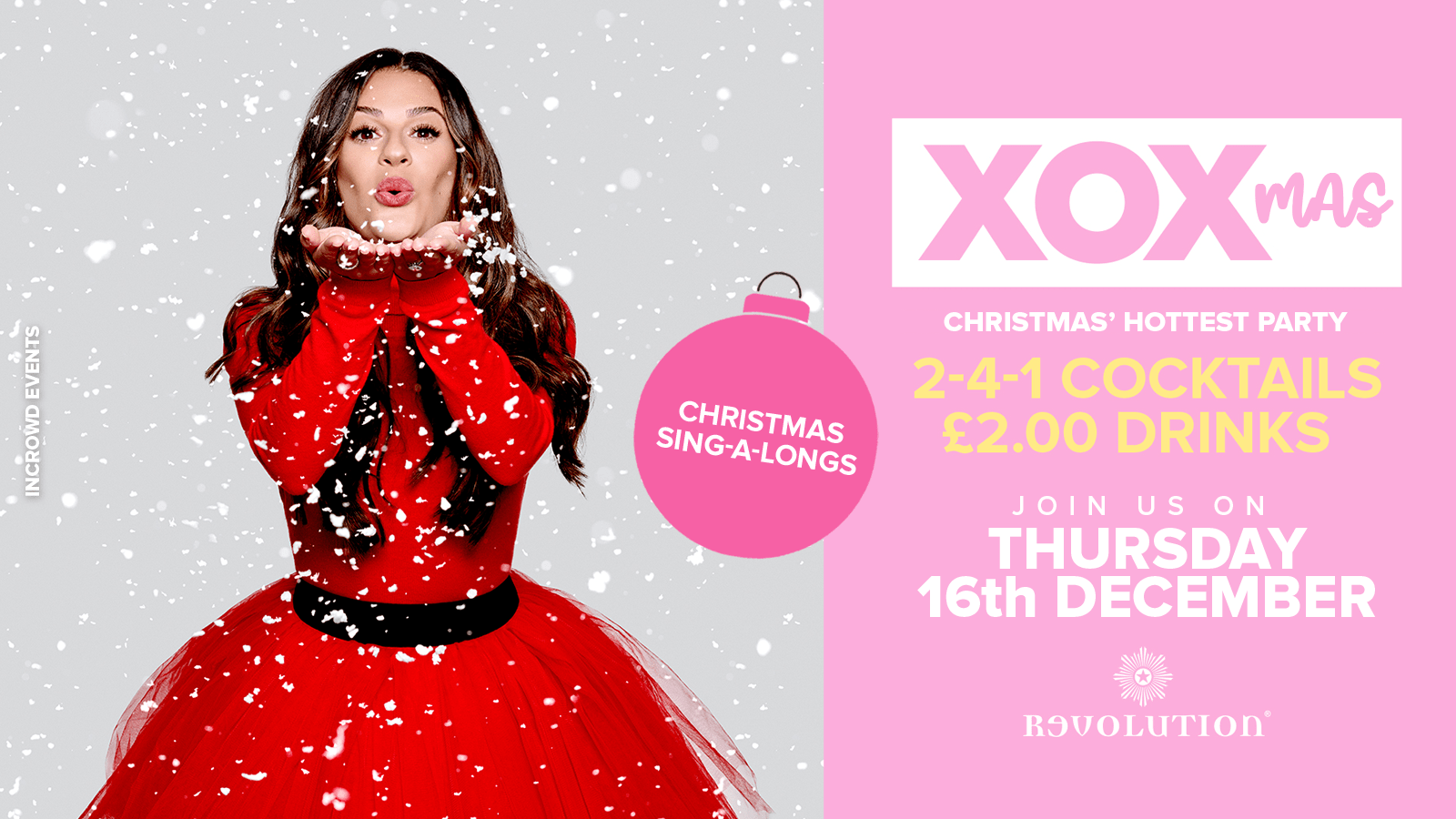 XOXmas • £2.00 Drinks • Revolution