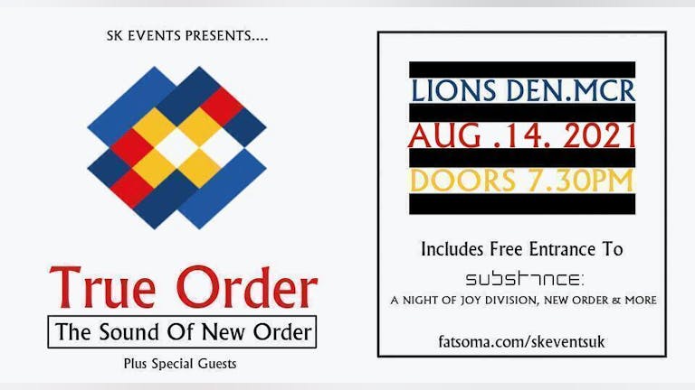 True Order - The Sound Of New Order Live In Manchester