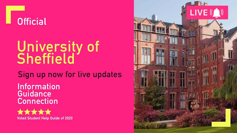 Sheffield University Freshers Week 2021 - Free Pre-Sale Registration