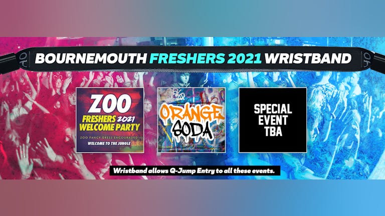 Bournemouth Freshers Invasion 2021 Wristband