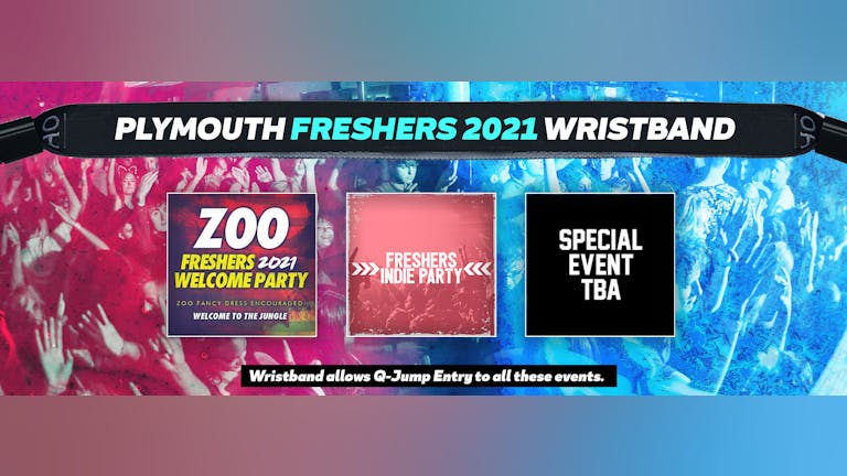 Plymouth Freshers Invasion 2021 Wristband