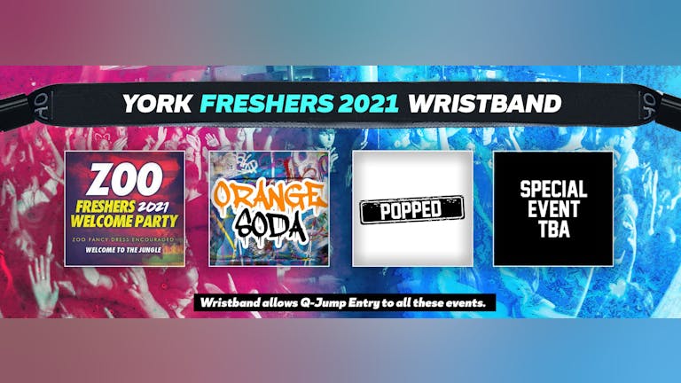 York Freshers Invasion 2021 Wristband