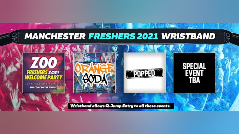 Manchester Freshers Invasion 2021 Wristband