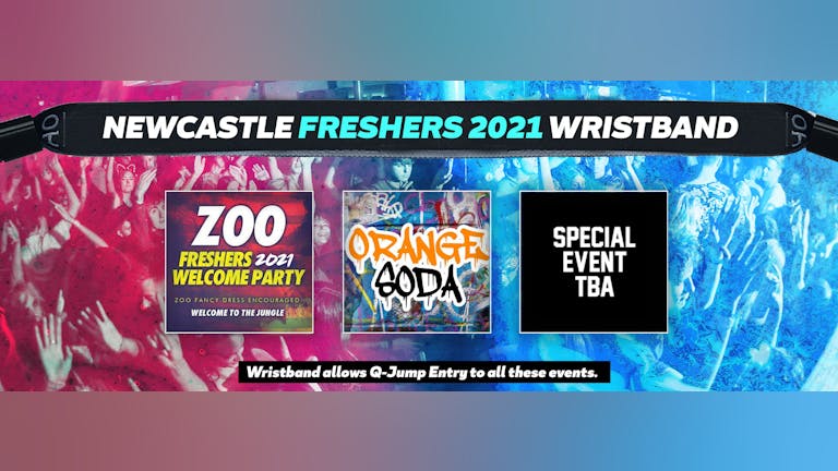 Newcastle Freshers Invasion 2021 Wristband