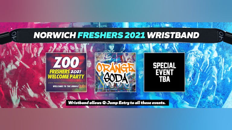 Norwich Freshers Invasion 2021 Wristband