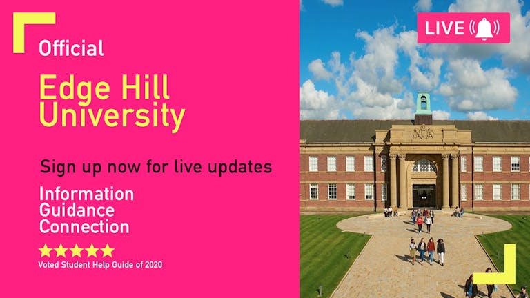 Edge Hill University Freshers Week 2021 - Free Pre-Sale Registration