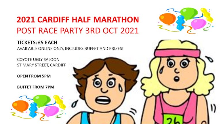 CARDIFF HALF MARATHON POST RACE PARTY 2021