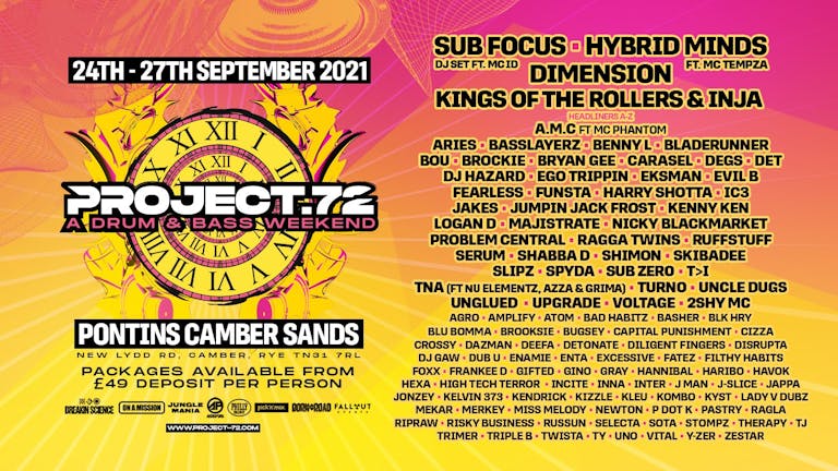 Project 72 DnB Weekender • 24th - 27th September / Camber Sands
