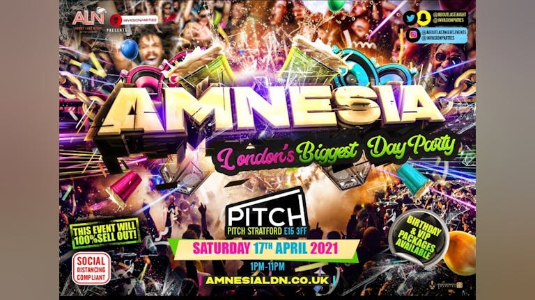 AMNESIA - London's Biggest Day Party