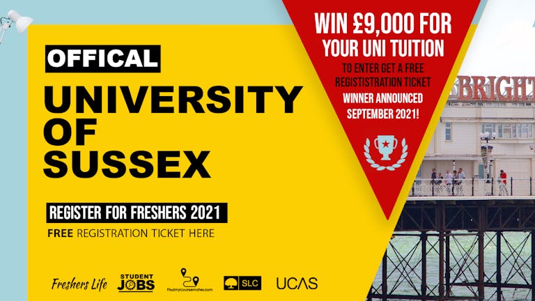 University of Sussex Week 2021 - Sign up now! Brighton Freshers Week Passes & more