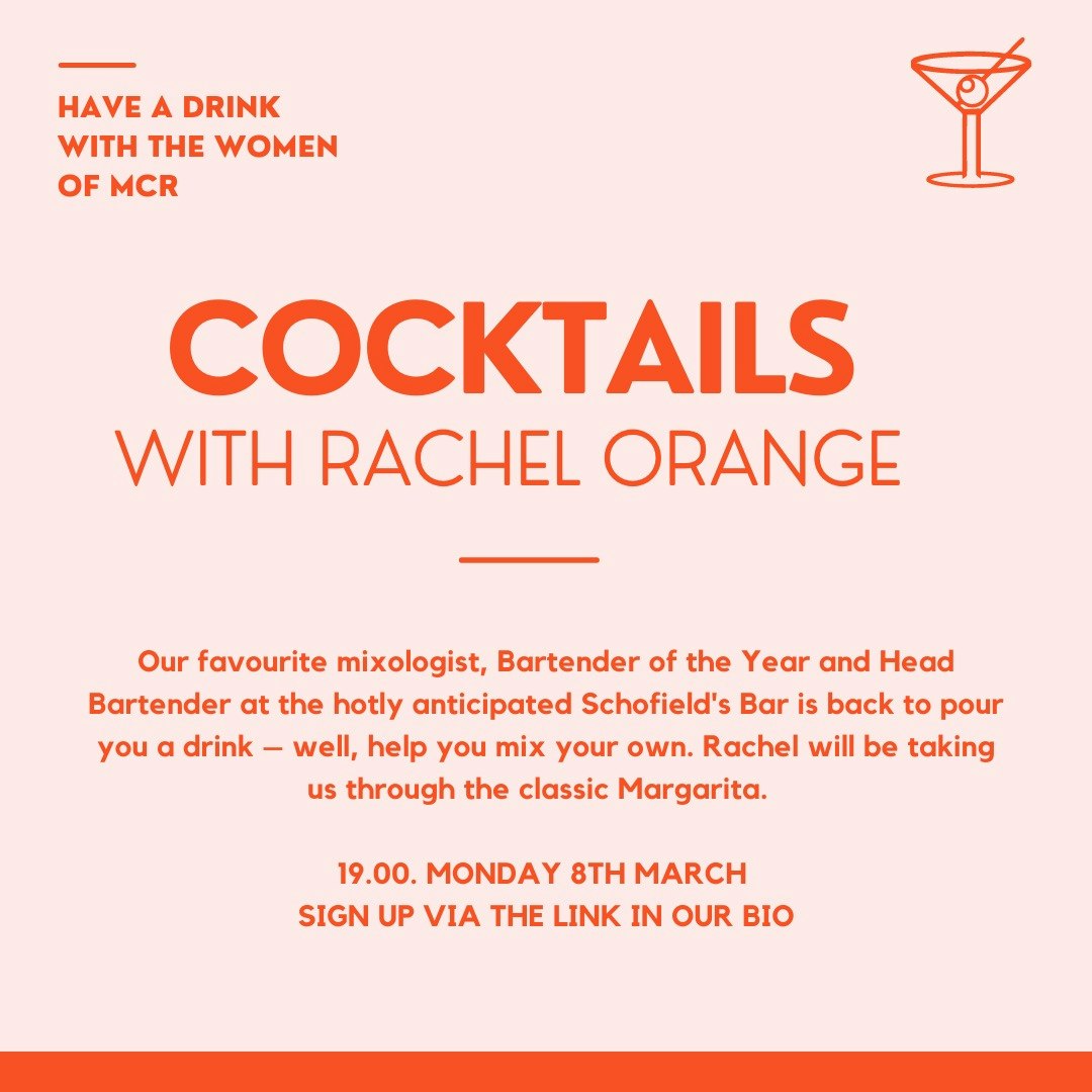 International Women’s Day – Cocktail Making with Rachel Orange