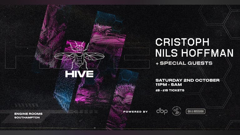 Saturday 2nd Oct: Hive presents: Cristoph + Nils Hoffman + guests 