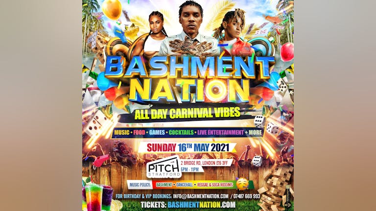 BASHMENT NATION - London Carnival Day Party (Evening)