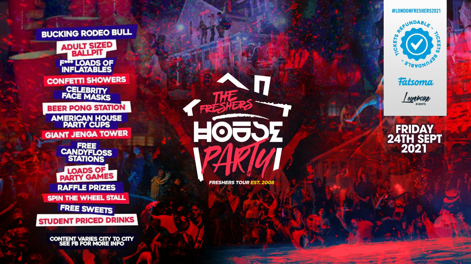 ⚠️TONIGHT – LAST 50 TICKETS⚠️ – THE 2021 PROJECT X HOUSE PARTY AT STUDIO 338! // FRESHERS WEEK 1 DAY 6