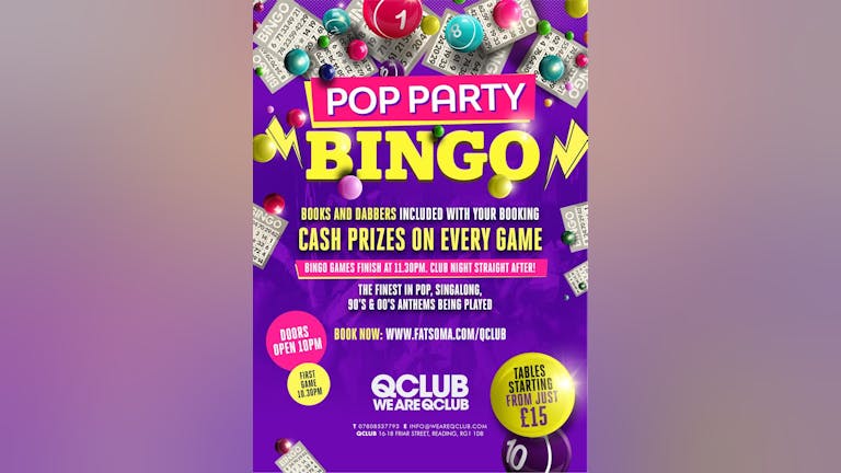 Pop Party Bingo Special!