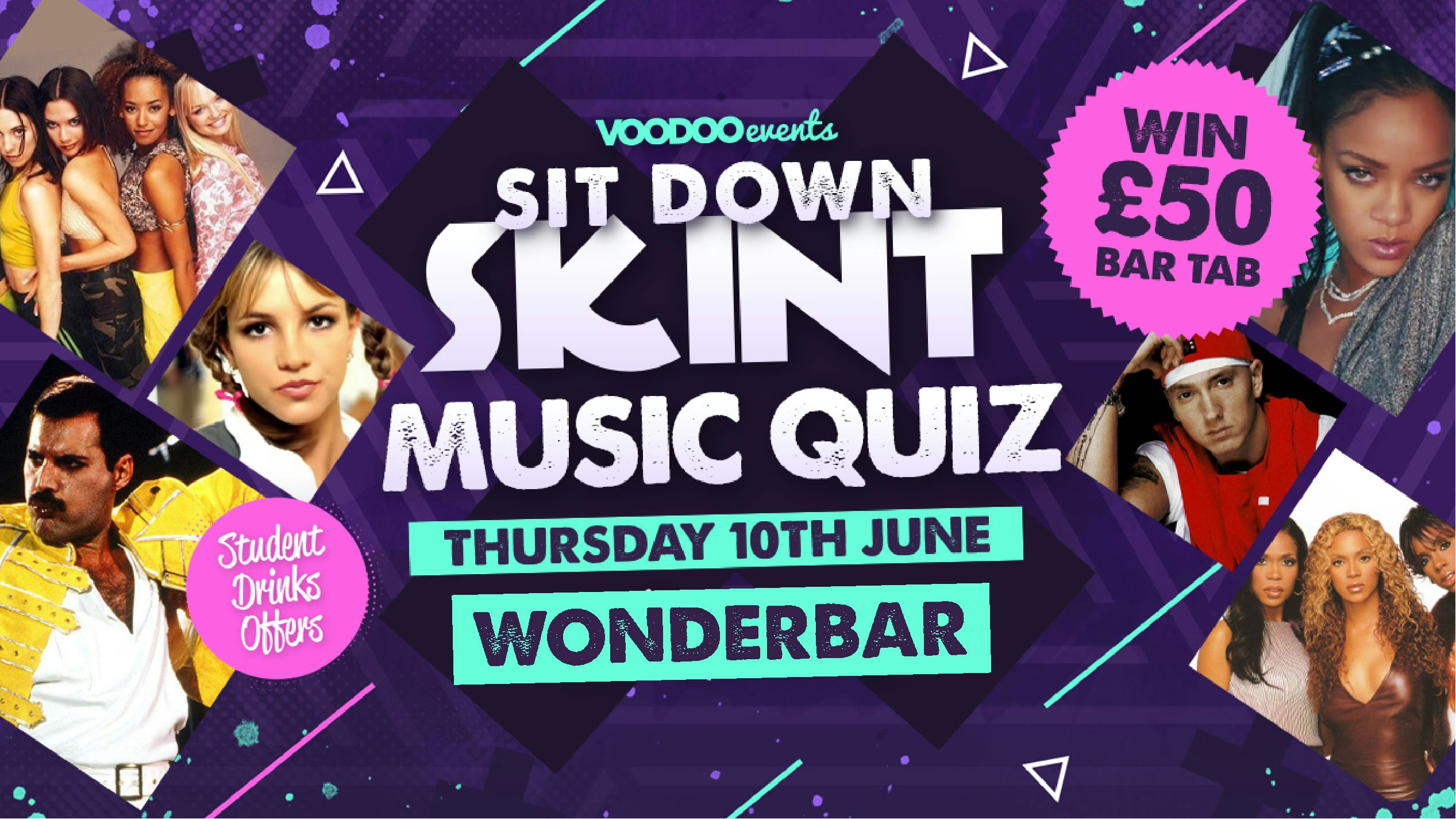 Sit Down Skint – Music Quiz!! – NOW AT WONDERBAR!!