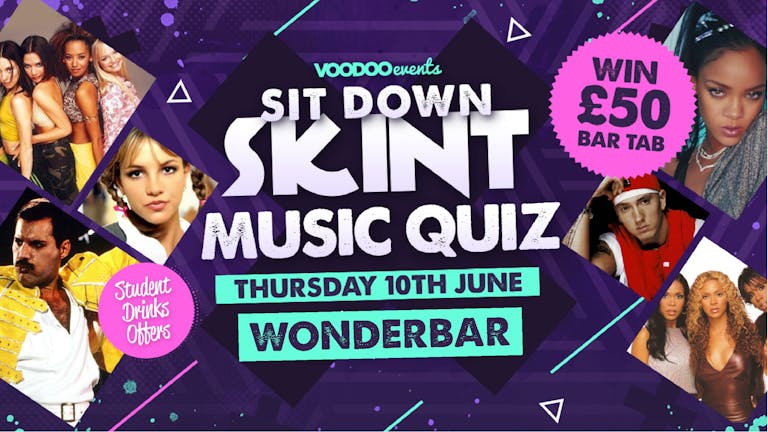 Sit Down Skint - Music Quiz!! - NOW AT WONDERBAR!!