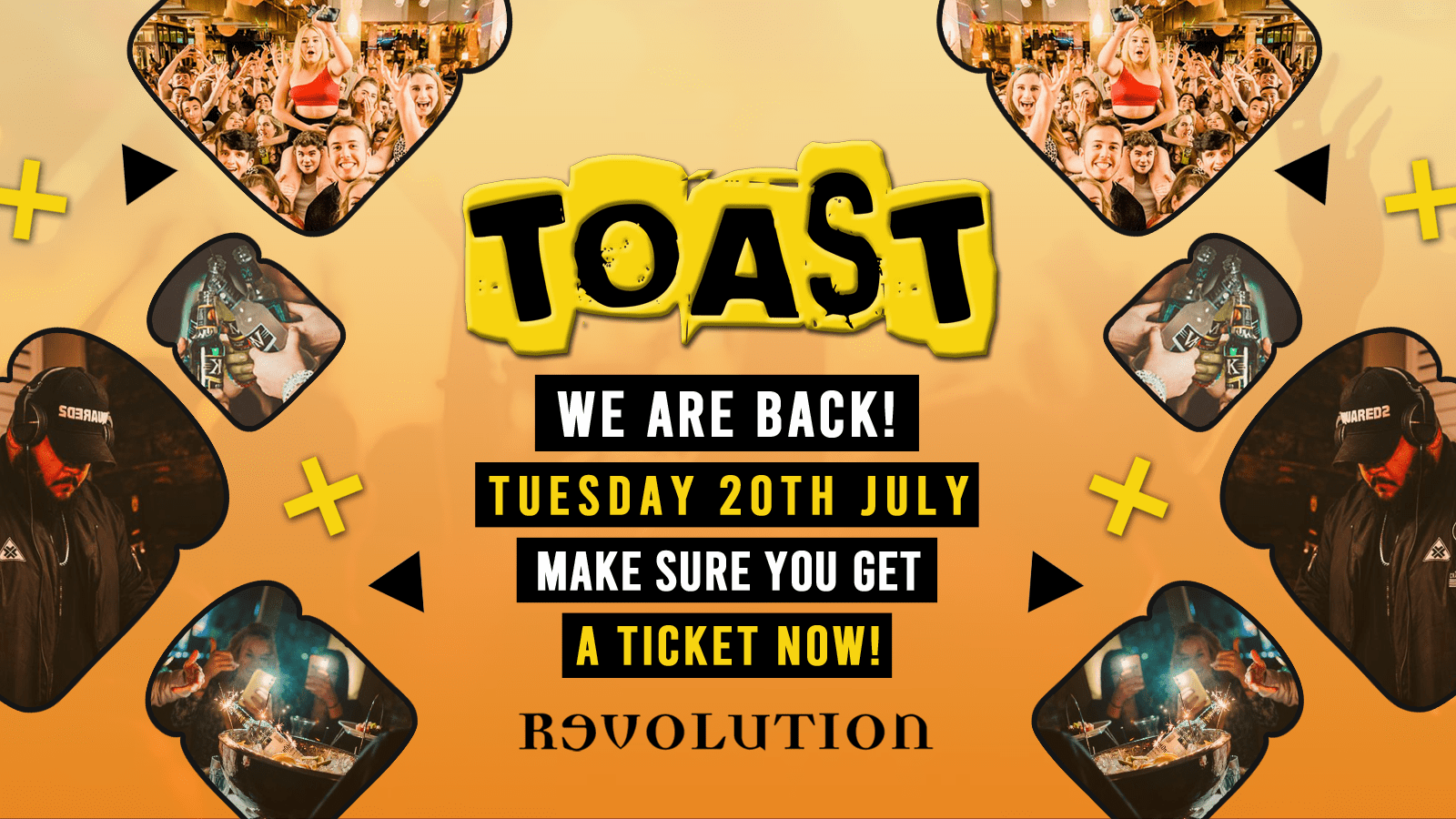 Toast • Official Reopening Party • Revolution