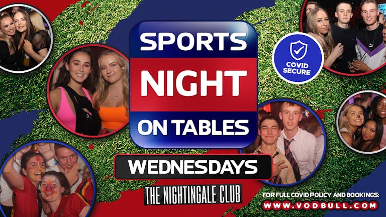 ☆ Sports Night on tables!! ☆ NOTE: VENUE CHANGE TO SNOBS!! ☆ WED 23rd JUNE 2021 ☆ 