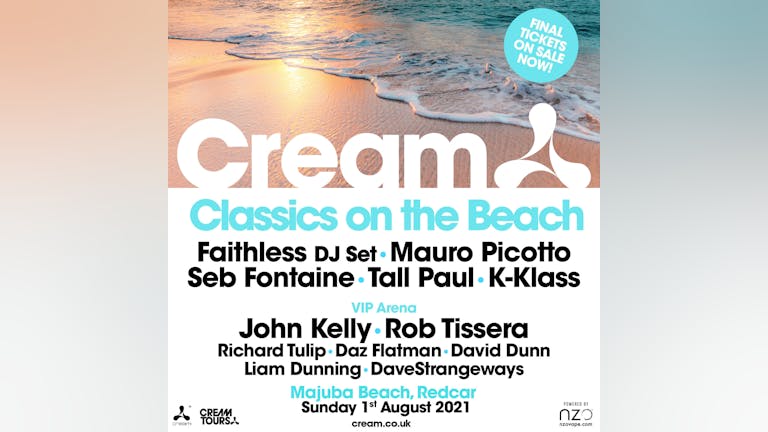 Cream Classics on the Beach