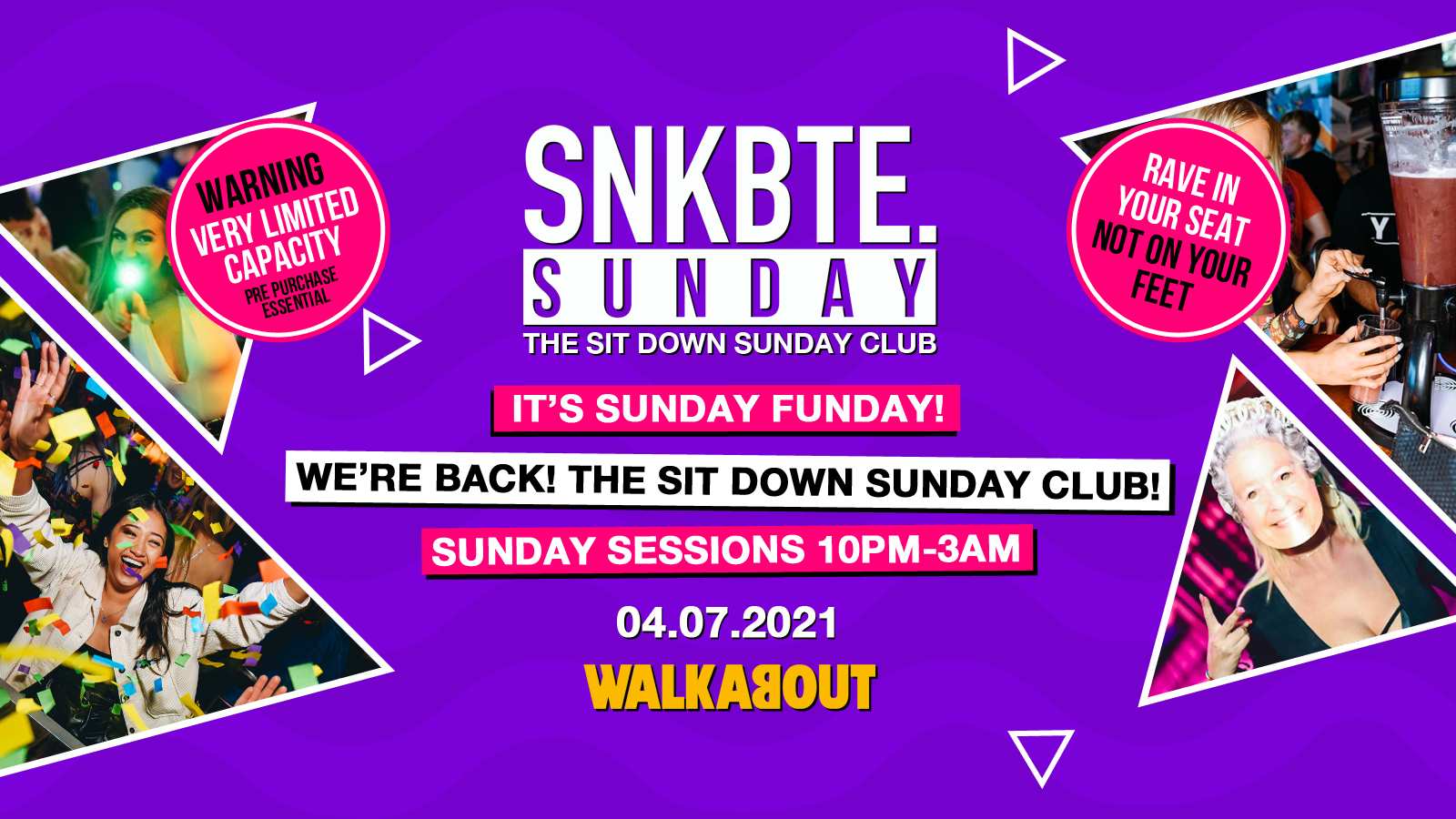 Snakebite Sundays @Walkabout // The Sit Down Sunday Club!