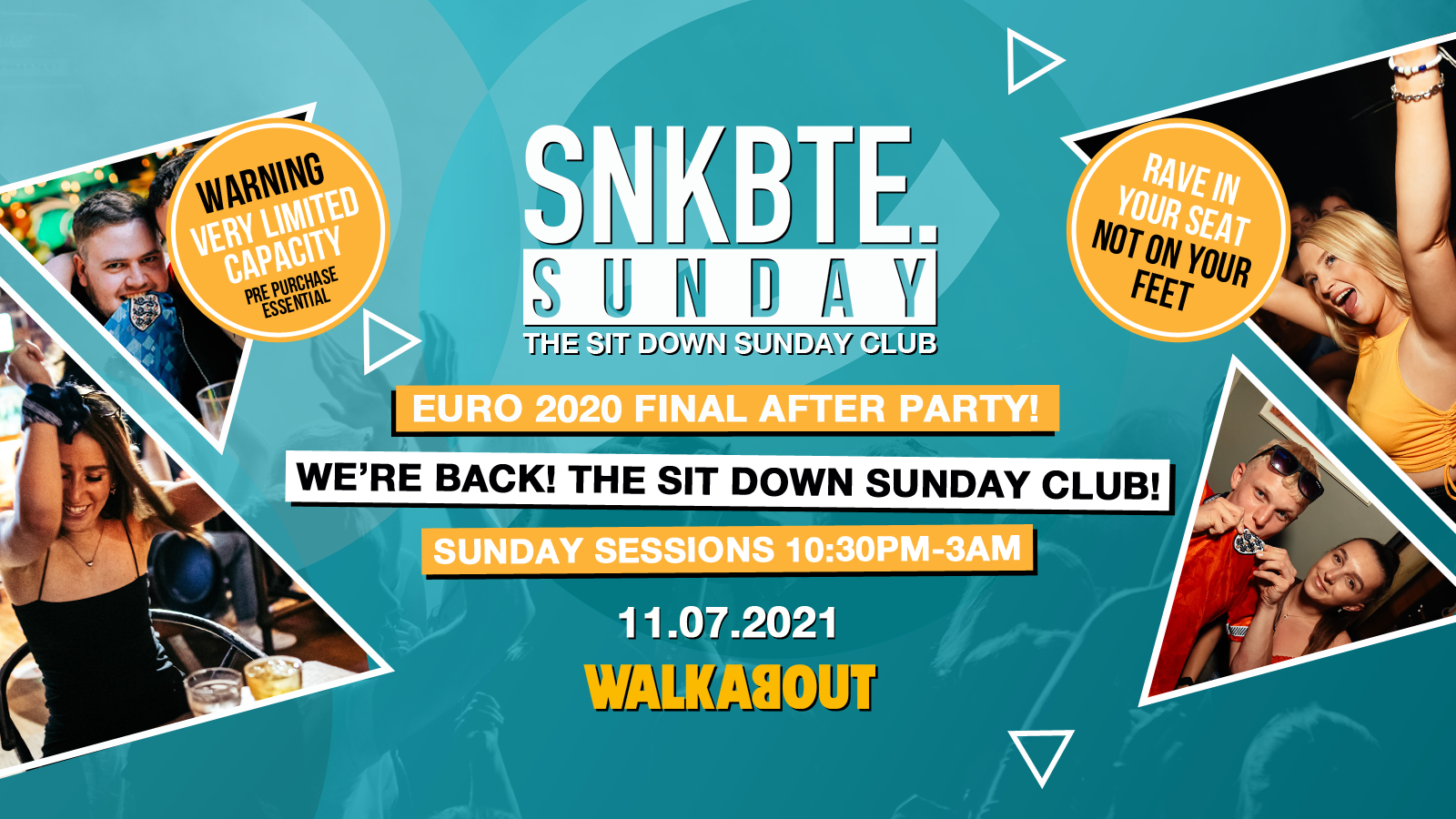 Snakebite Sundays @Walkabout // The Final Sit Down Sunday Club!