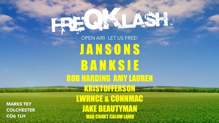 FreQKlash Open Air ! THIS WEEKEND!
