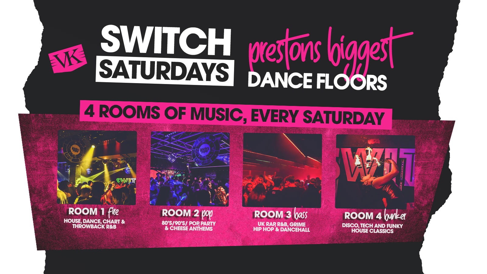 SWITCH Saturdays | Prestons Biggest Dance Floors | 4 Rooms
