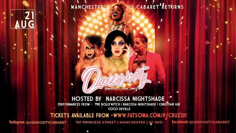 Queeriosity Cabaret - Sat 21st August