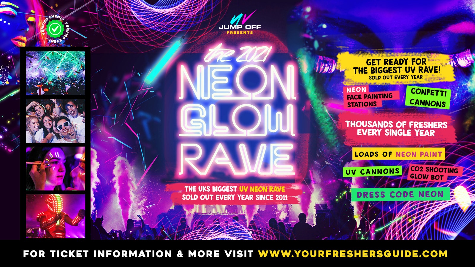 Neon Glow Rave | Birmingham Freshers 2021