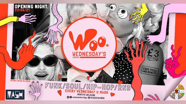 Camfess x  Woo  Wednesdays  •  Launch Night 