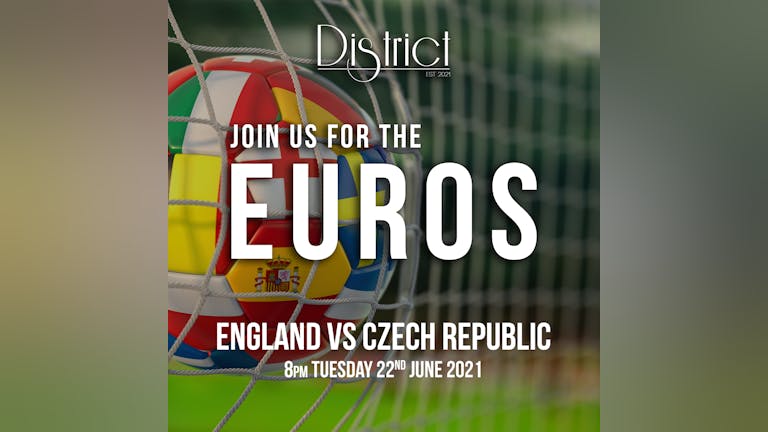 Euros 2021 - England vs Czech Republic - 8pm Tuesday 22nd June