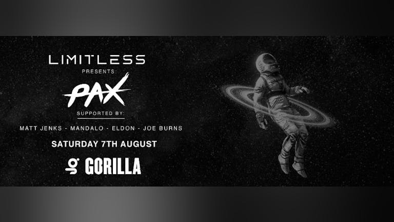 Limitless Presents PAX + Matt Jenks + Mandalo + Eldon + Joe Burns 