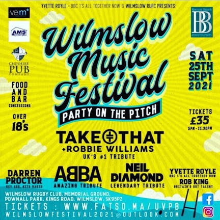 Wilmslow Music Festival 2021 - "Party On The Pitch"